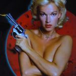 Brigitte Lahaie armed and sexy
