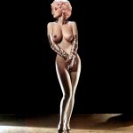 Harlow Angel Burlesque Performer | Stripper Promotion Photo c.1950′s